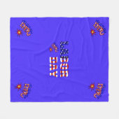 Couverture Polaire Fête du Travail Bang - Plaid en molleton (Devant (Horizontal))
