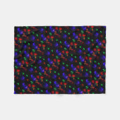 Couverture Polaire Fête fée Noël lumières hiver neige (Devant (Horizontal))