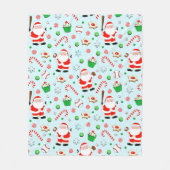 Couverture Polaire Fêtes de Noël de baseball (Devant)