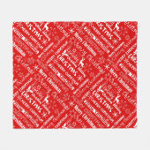 Couverture Polaire Fêtes de Noël, motif de Noël, hiver (Devant (Horizontal))