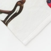 Couverture Polaire Fêtes Red Berries & Pine Botanique Design (Coin)