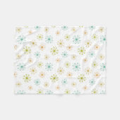 Couverture Polaire Feu d'artifice rétro Starbursts Motif du milieu du (Devant (Horizontal))