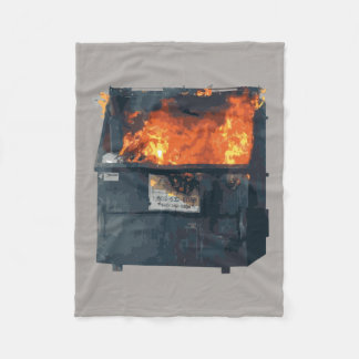 Couverture Polaire Feu de benne - fouillis drôle et chaud