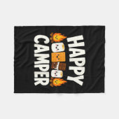Couverture Polaire Feu de camp camping S'mores (Devant (Horizontal))