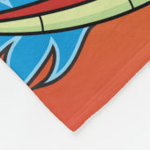 Couverture Polaire Feu de dragon rouge et flammes (Coin)