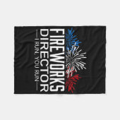 Couverture Polaire Feu de feu d'artifice Shirt 4 juillet Célébration  (Devant (Horizontal))