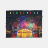 Couverture Polaire Feu de Singapour (Devant (Horizontal))