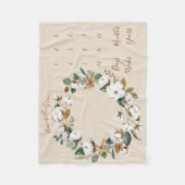 Couverture Polaire Feu d'Eucalyptus en coton Mensuel Jalon du bébé (Devant)