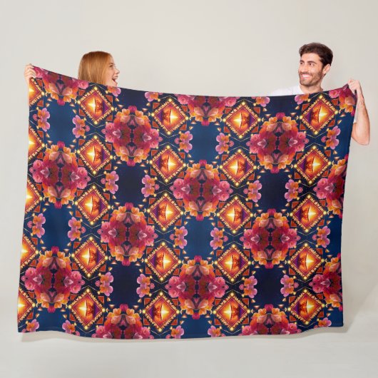 Couverture Polaire Feu Diwali (En situation)