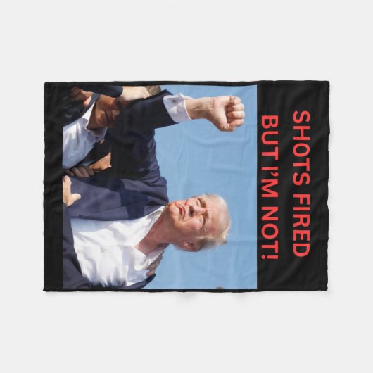 Couverture Polaire Feu ! Président Trump (Devant (Horizontal))