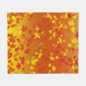 Couverture Polaire Feuillage d'automne (Devant (Horizontal))