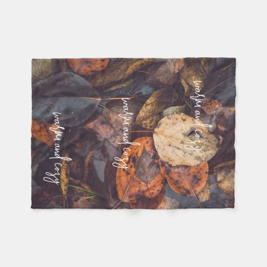 Couverture Polaire Feuillage d'automne (Devant (Horizontal))