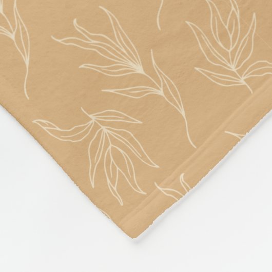 Couverture Polaire Feuillage jaune (Coin)