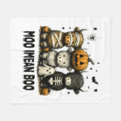 Couverture Polaire Feuille à mollets Halloween vintage (Devant (Horizontal))