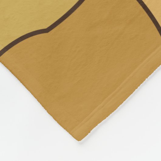 Couverture Polaire Feuille Abstrait Ginkgo (Coin)