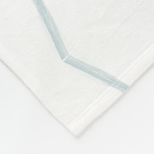 Couverture Polaire Feuille botanique Abstraite moderne (Coin)