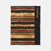 Couverture Polaire Feuille chique d'automne et conception de motif (Devant)