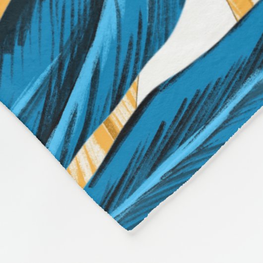 Couverture Polaire Feuille coloré (Coin)