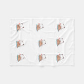 COUVERTURE POLAIRE FEUILLE D'AMOUR DUDU BUBU (Devant (Horizontal))