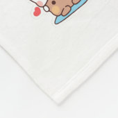 COUVERTURE POLAIRE FEUILLE D'AMOUR DUDU BUBU (Coin)