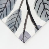 Couverture Polaire feuille d'arbre (Coin)