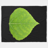 Couverture Polaire Feuille d'Aspen vert #11 (Devant (Horizontal))
