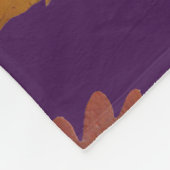 Couverture Polaire Feuille d'automne photographique sur la couleur (Coin)