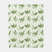 Couverture Polaire Feuille de banane avec triangles (Devant)