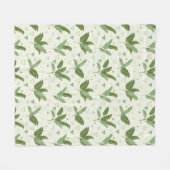 Couverture Polaire Feuille de banane avec triangles (Devant (Horizontal))