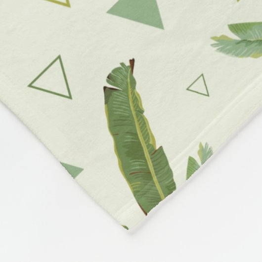 Couverture Polaire Feuille de banane avec triangles (Coin)