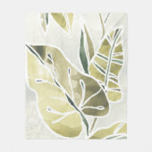 Couverture Polaire Feuille de batik (Devant)