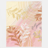 Couverture Polaire Feuille de chute Abstraite moderne (Devant)