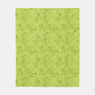 Couverture Polaire Feuille de palmier