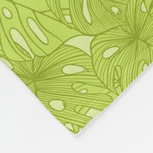 Couverture Polaire Feuille de palmier (Coin)