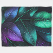 Couverture Polaire Feuille de ton bijou (Devant (Horizontal))