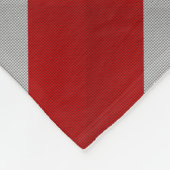 Couverture Polaire Feuille d'érable canadienne de chrome sur des (Coin)