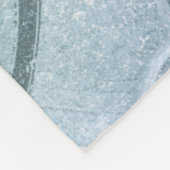 Couverture Polaire Feuille d'érable congelée sur glace (Coin)