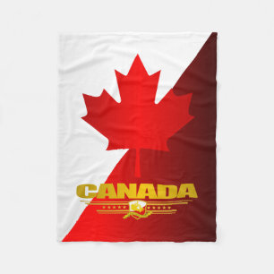 Couverture Polaire Feuille d'érable du Canada