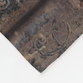 Couverture Polaire Feuille d'or en cuir antique de livre (Coin)