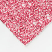 Couverture Polaire Feuille d'or et diamants roses de paillettes (Coin)