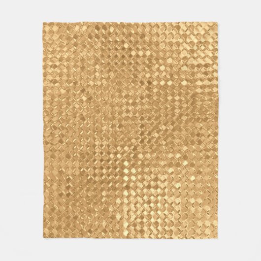 Couverture Polaire Feuille d'or sans soudure motif, parties scintilla (Devant)