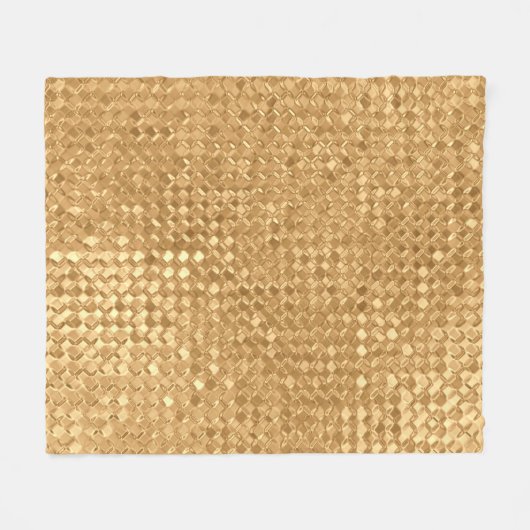 Couverture Polaire Feuille d'or sans soudure motif, parties scintilla (Devant (Horizontal))