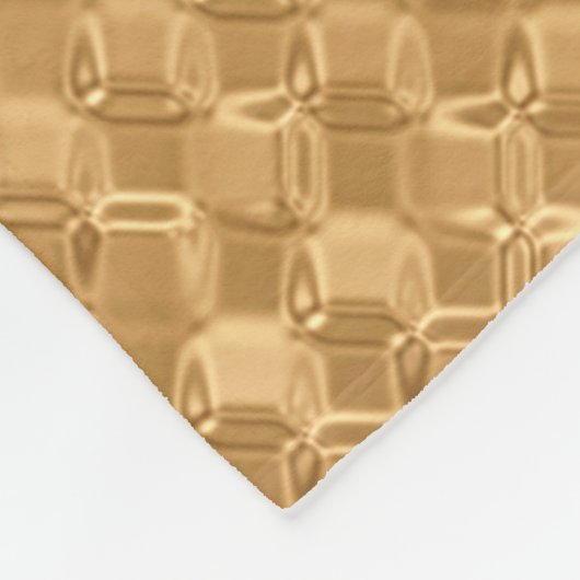 Couverture Polaire Feuille d'or sans soudure motif, parties scintilla (Coin)