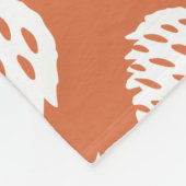 Couverture Polaire Feuille et cône de pin (Coin)