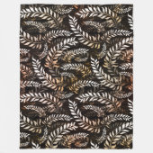 Couverture Polaire Feuille Florale (Devant)