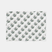 Couverture Polaire Feuille vert pâle (Devant (Horizontal))