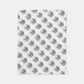 Couverture Polaire Feuille vert pâle (Devant)