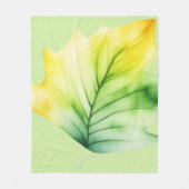 COUVERTURE POLAIRE FEUILLE VERTE (Devant)