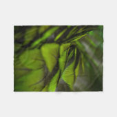 Couverture Polaire Feuille verte (Devant (Horizontal))
