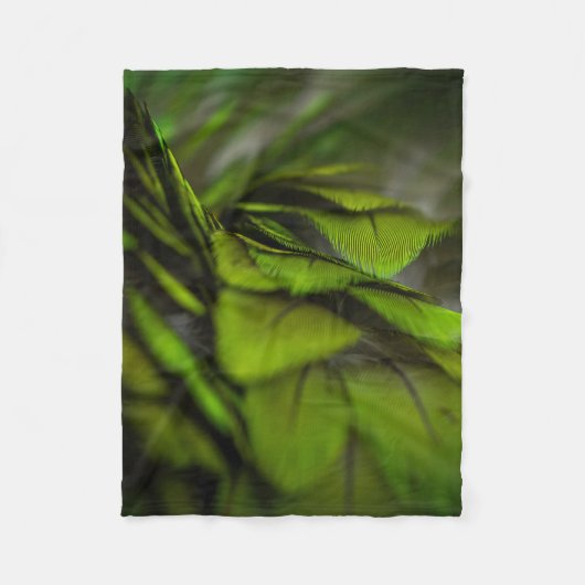 Couverture Polaire Feuille verte (Devant)